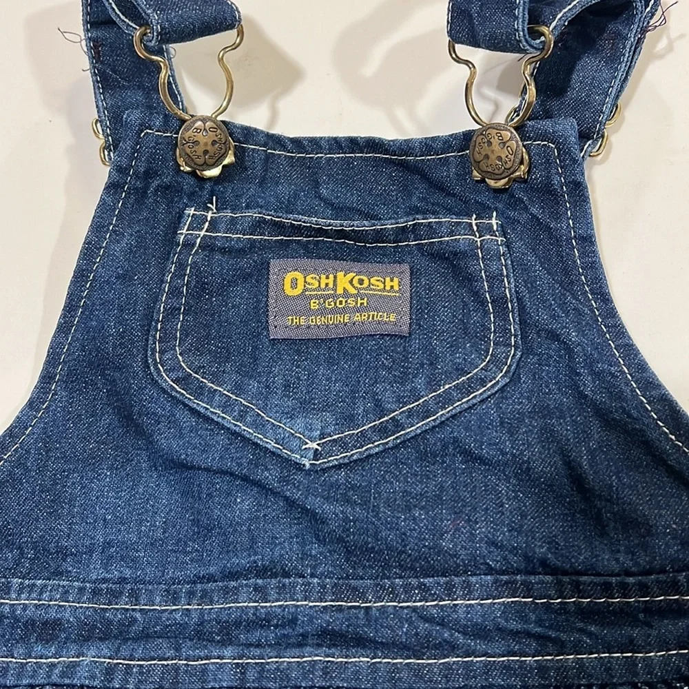 Oshkosh - 5, vintage dark wash denim dress‎